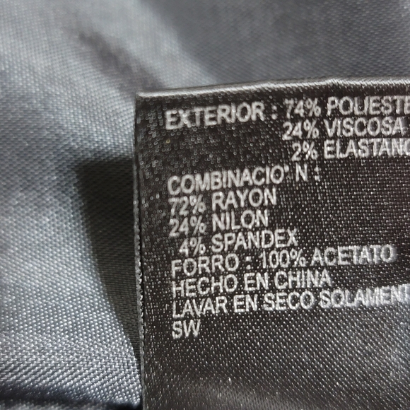 Antonio Melani Pencil Skirt Knee Length Vented Lined Back Zip Gray Women Size 8 - Picture 11 of 12